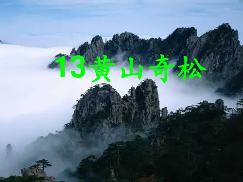 苏教版三年级下册语文《13黄山奇松》