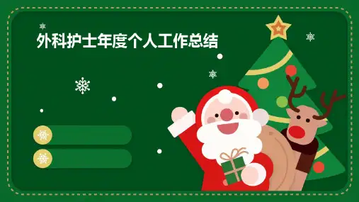 外科护士年度个人工作总结PPT