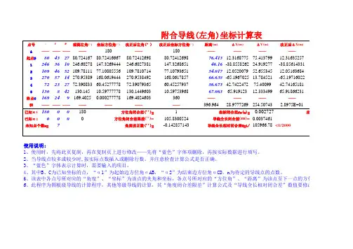 符合导线计算