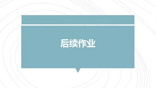 报关实务课件4-后续作业