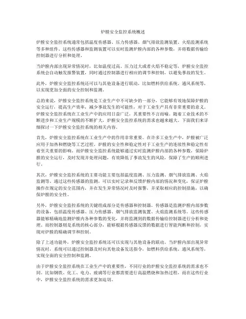 炉膛安全监控系统概述