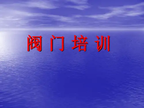 阀门培训资料