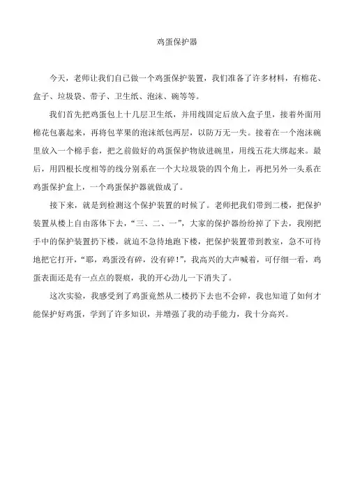 鸡蛋保护器