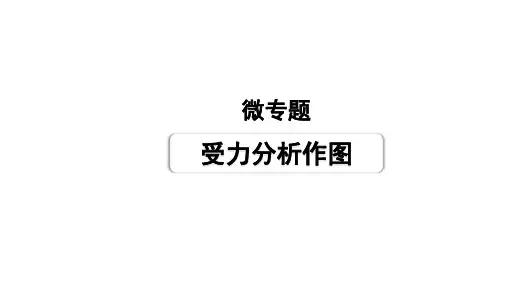 2024贵州中考物理二轮重点专题研究 微专题 受力分析作图 习题课件(共15张PPT)