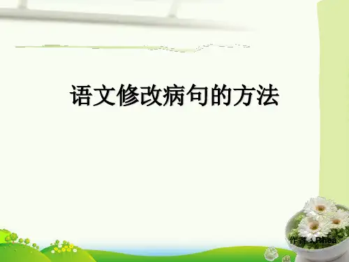 语文修改病句的方法-课件