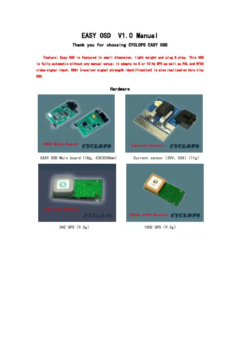 Easy OSD V1.0 Manual