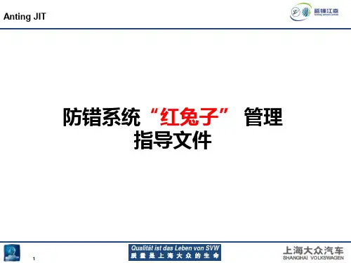 防错系统“红兔子”使用作业指导文件ppt课件
