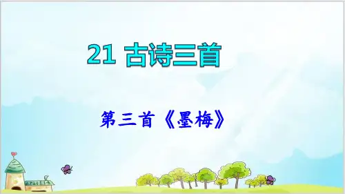 古诗三首墨梅  PPT课件