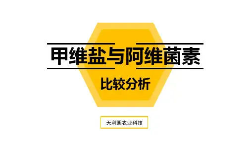甲维盐与阿维菌素比较分析