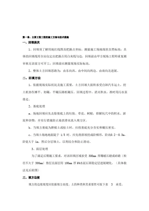 素土夯实方案