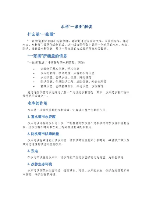 水利“一张图”解读(修改版)[1]重点讲义资料