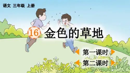 16 金色的草地【精华版】——三年级上册语文课件
