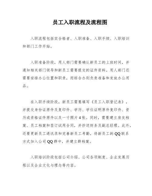 员工入职流程及流程图