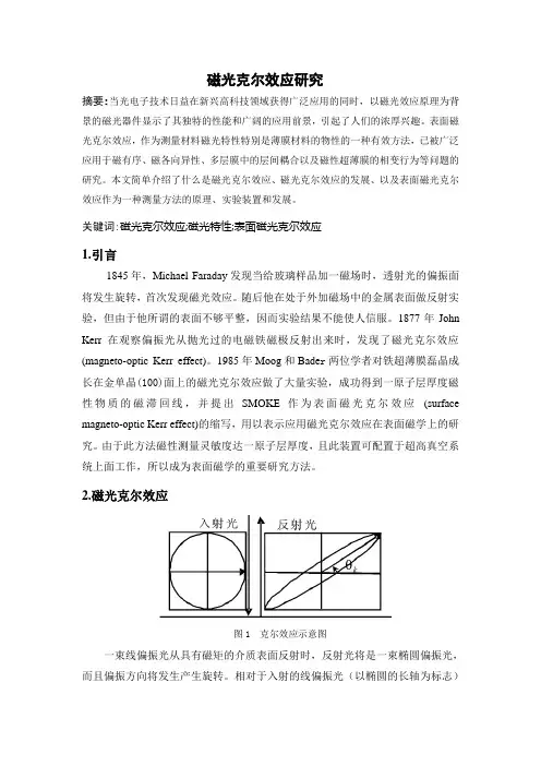 磁光克尔效应研究.