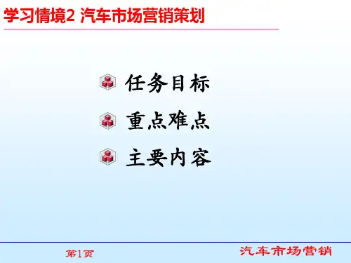 中职教育-《汽车市场营销》课件：任务2.1 汽车市场营销环境分析(付慧敏 主编 人民交通出版社).ppt