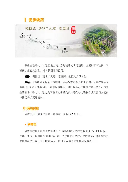 碾槽洼—清化二大道—道宝河