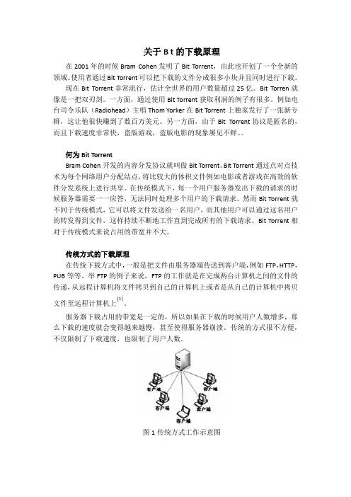 关于Bt的下载原理