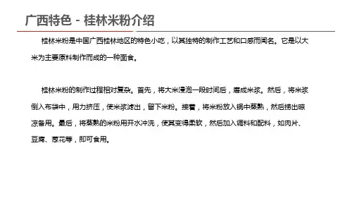 广西特色 - 桂林米粉介绍