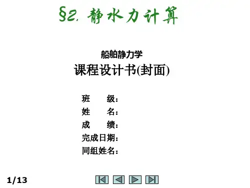 静水力