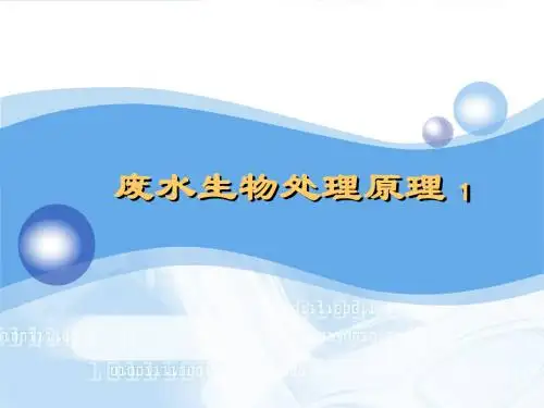 废水生物处理原理