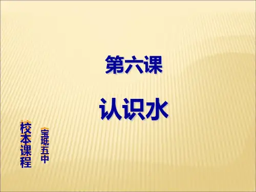认识水 PPT课件
