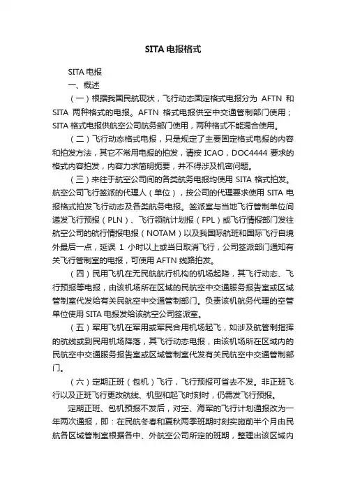 SITA电报格式