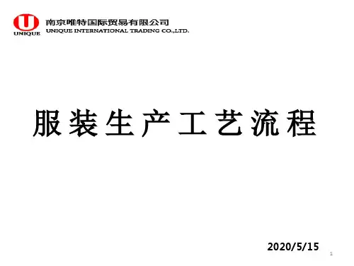 服装生产工艺流程PPT精选文档