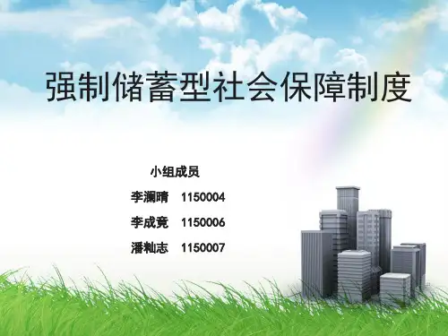 强制储蓄型社会保障