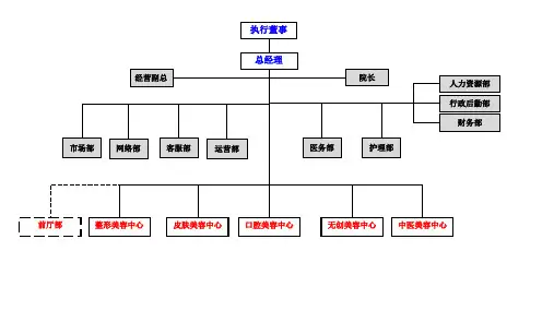 医疗美容整形医院完整组织架构