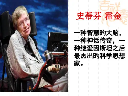 轮椅上的霍金ppt