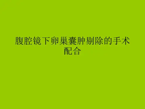 腹腔镜下卵巢囊肿剔除的手术配合模板