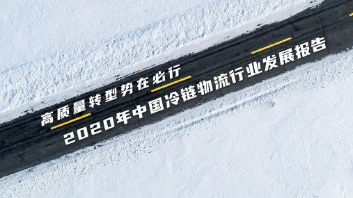 2020-2021年中国冷链物流发展报告