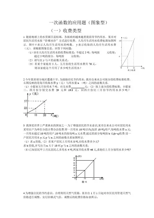 一次函数的应用题【图象型】