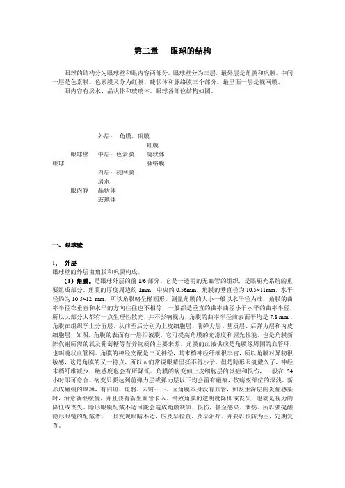 第二章 眼球的结构
