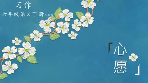 最新人教版(部编)小学六年级下册语文《心愿》教学课件