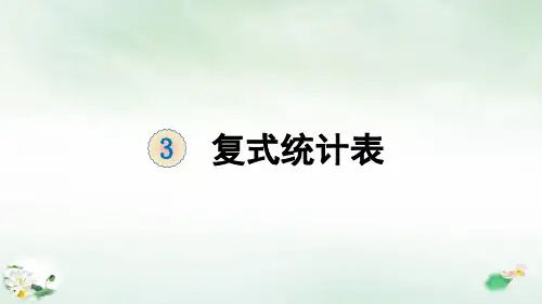 《统计表》课件ppt人教版数学1