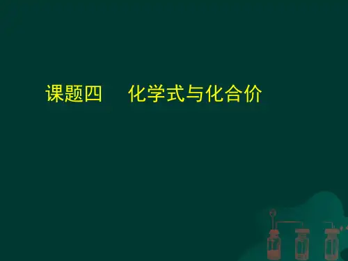 【新教材】人教版化学式与化合价PPT精品课件1