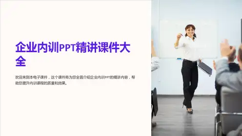 企业内训PPT精讲课件大全