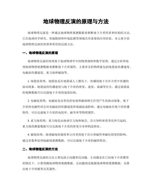 地球物理反演的原理与方法