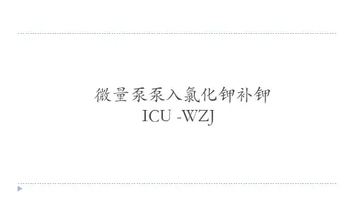 微量泵泵入氯化钾