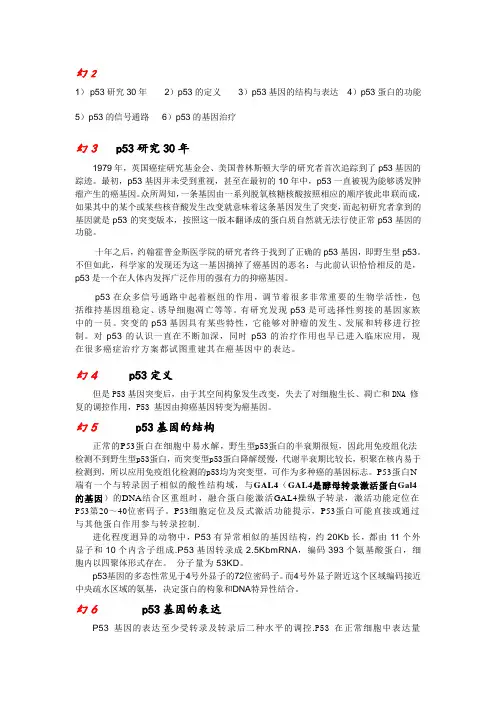 p53讲演