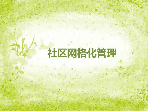 社区网格化管理ppt课件