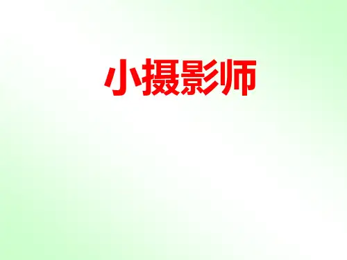 《小摄影师》语文PPT课件(9篇)