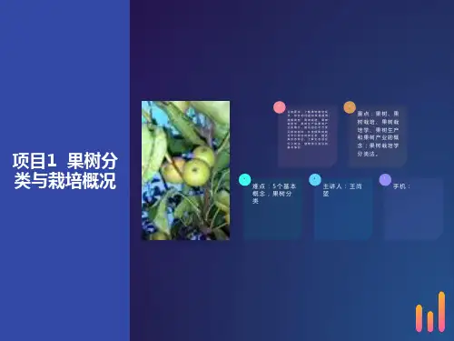 项目1果树种类与生产概况
