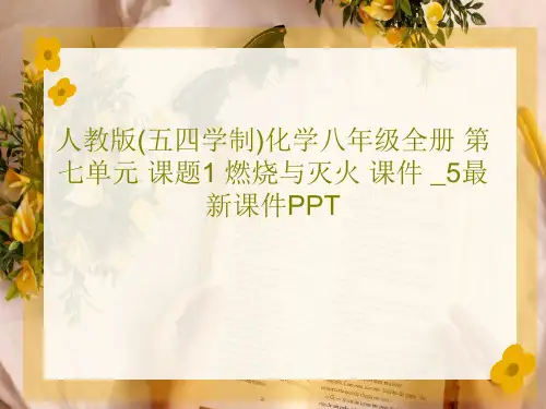 人教版(五四学制)化学八年级全册 第七单元 课题1 燃烧与灭火 课件 _5最新课件PPT共24页PP