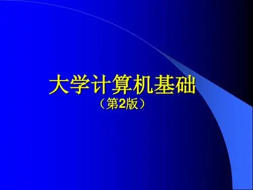大学计算机基础数据库基础 (1)