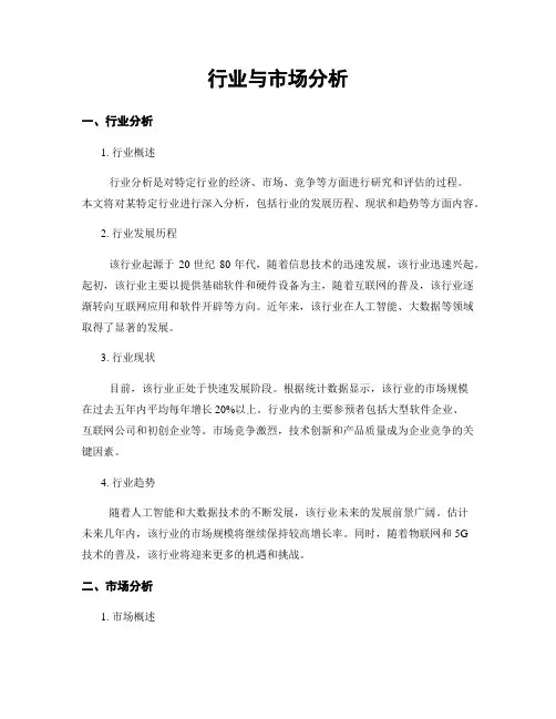 行业与市场分析