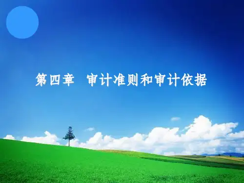 审计准则和审计依据