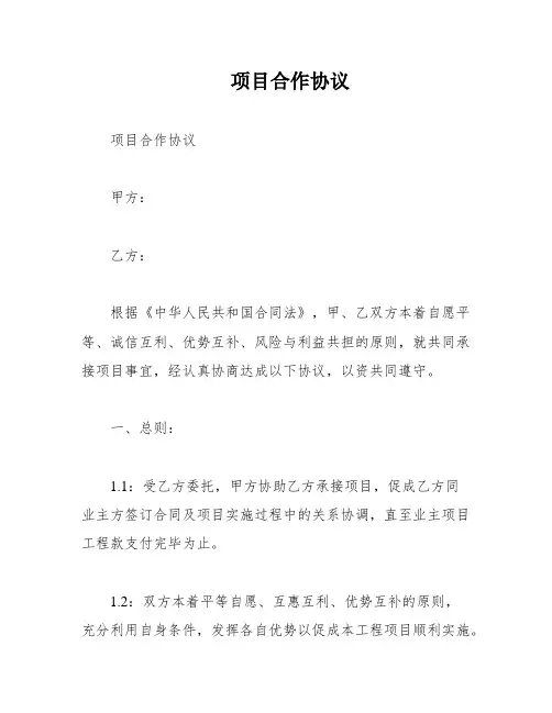 项目合作协议