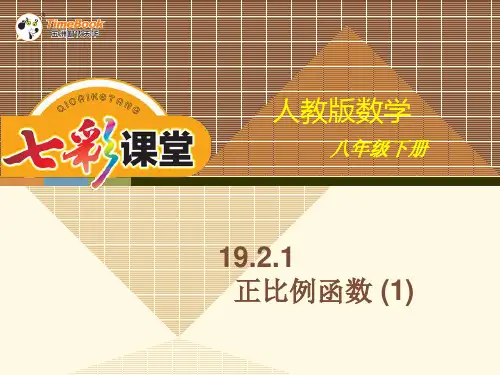 19.2.1正比例函数的概念ppt